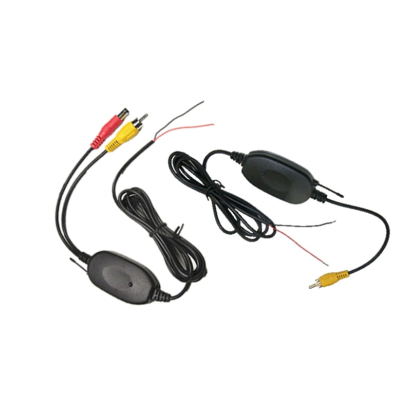 2.4 Ghz Wireless kit RCA AV AVIN Video Transmitter Receiver Reverse trigger line for car dvd monitor GPS to car rear view camera