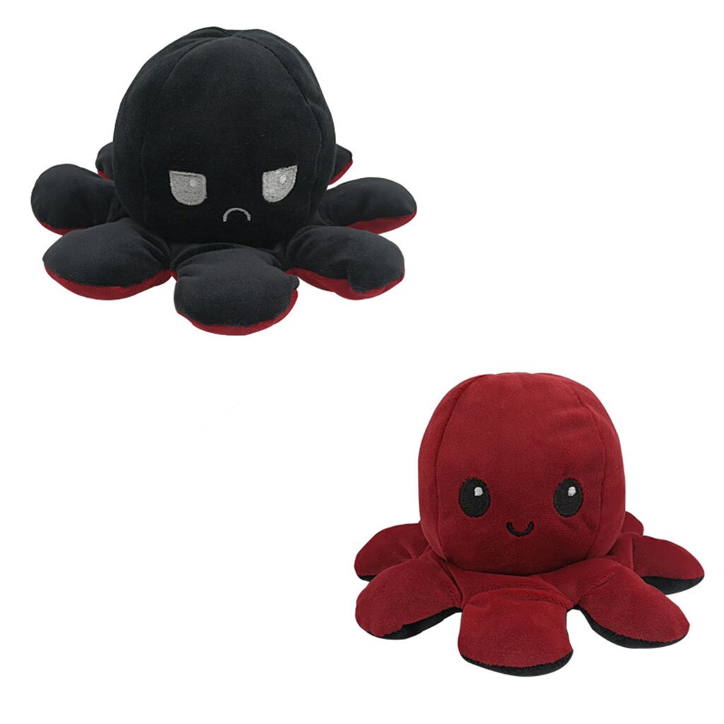 Plüsch Puppe Plüsch Tiere Zwei-seitige Weiche Simulation FlipToy Verschiedenen Seiten Zu Zeigen Verschiedene Stimmungen Plüsch Spielzeug Für kinder: B