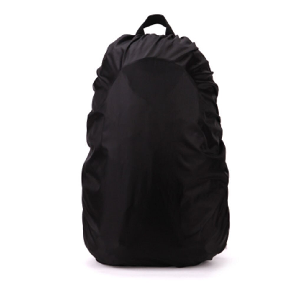 35L/45L/80L Convenient Waterproof Dust Rain Cover Travel Backpack Rucksack Bag: Black / L