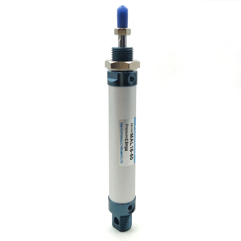 MAL16x50 Dubbelwerkende 16mm Boring 50mm Slag Screwed Zuigerstang Pneumatische aluminium Mini Luchtcilinder