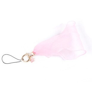 Shellnail Mobile phone rope lace female neck hanging rope mesh lanyard universal mobile phone pendant hanging wrist straps: Pink