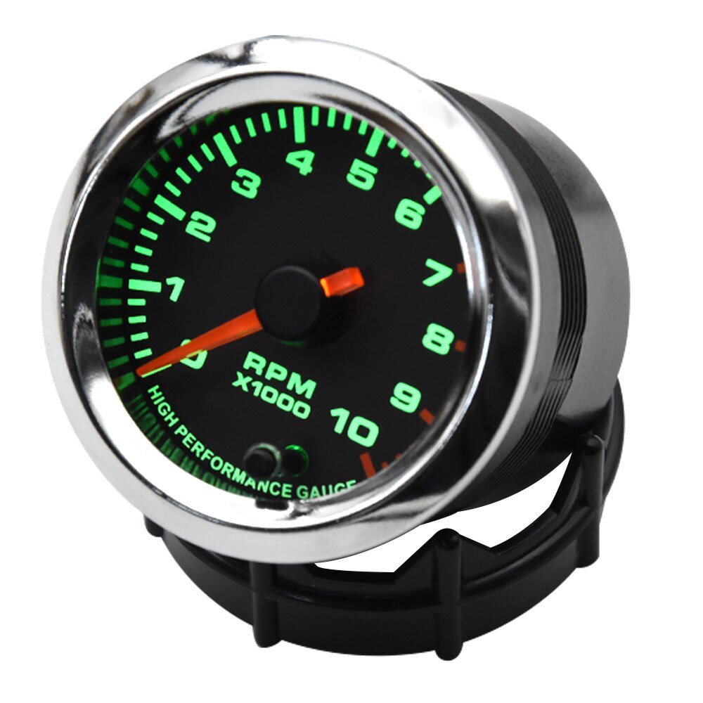 52Mm 7 Kleur Backlight Toerenteller Rpm Meter 4/6/8 Cilinders Auto Gaugelcd Digitale Display Auto Refit Accessoires Voor 12 Volt Auto