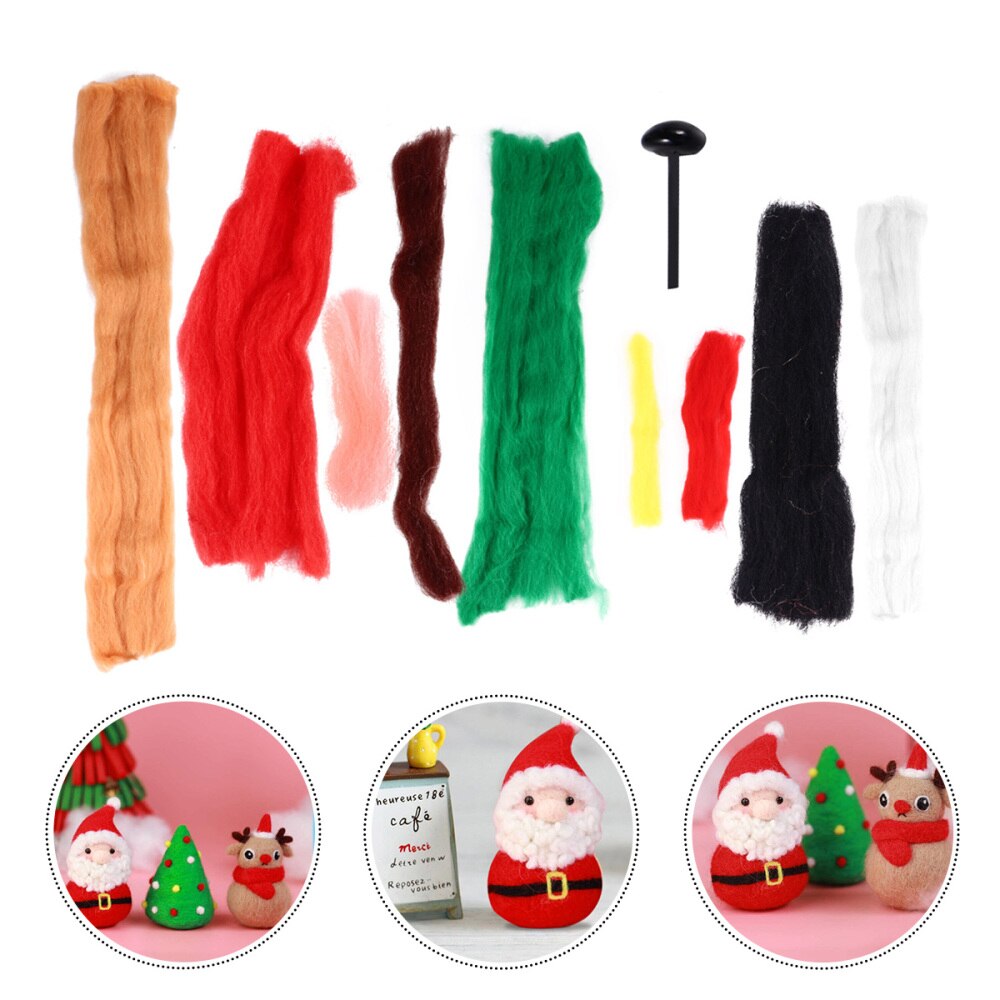Nålfiltning startsats ullfiltning tillbehör jul nål filtning kit