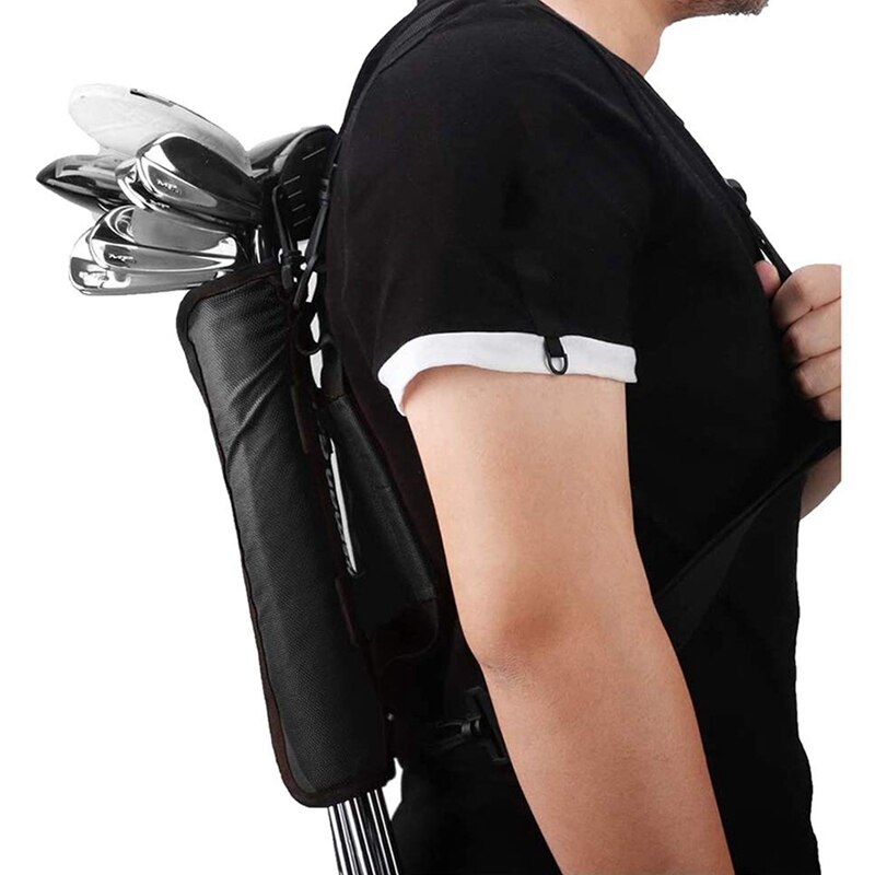 Portable Foldable Mini Golf Club Bag Men Women Kids Driving Range Golf Bag Practical Capacity Golf Staff Bag