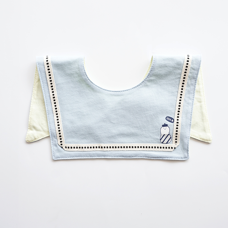 Navy Stil Koreanische Baby Baumwolle Lätzchen Babador Fütterung Smock Infant Spucktücher Cartoon Speichel Handtuch Baby Essen Zubehör