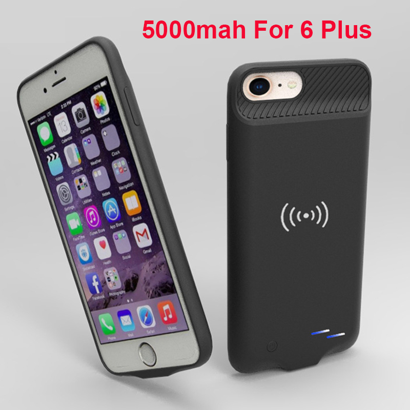 Power Case Voor Iphone 12 Pro Max Batterij Oplader Case Draadloos Opladen Power Bank Opladen Cover Voor Iphone 6 6S 7 8 12Mini: 5000mah For 6 Plus