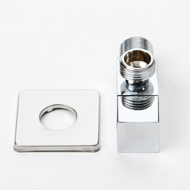 2 stks met vierkante afsluitklep angled valve g1/2 "buitendraad flow water regelkleppen, messing cartridge 11-051