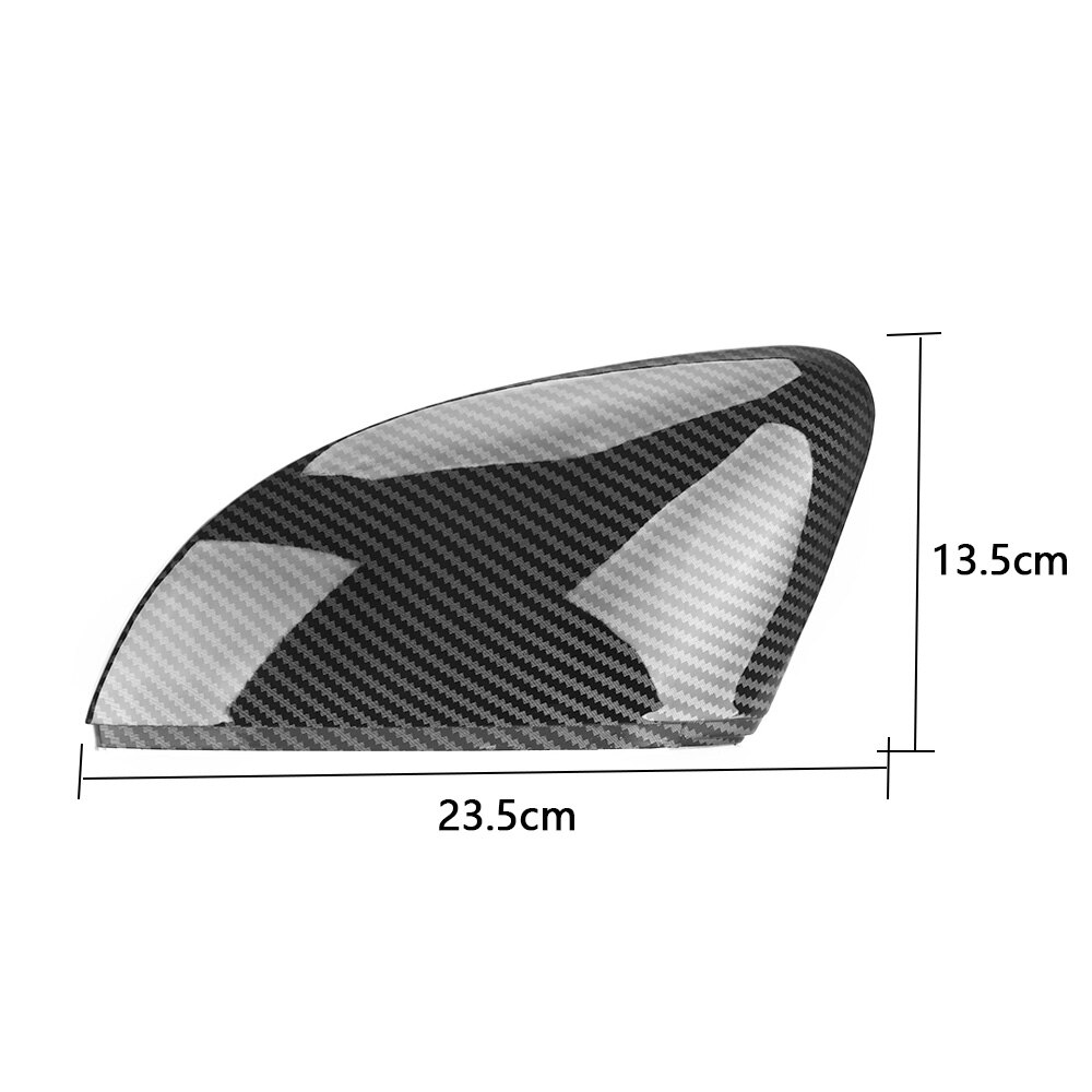 2 pezzi per Il VW polo 6R 6C 2014-2017 Lato ala Copertura Dello Specchio (Effetto di Carbonio) per Volkswagen Specchietto retrovisore Copertura Dello Specchio cappucci