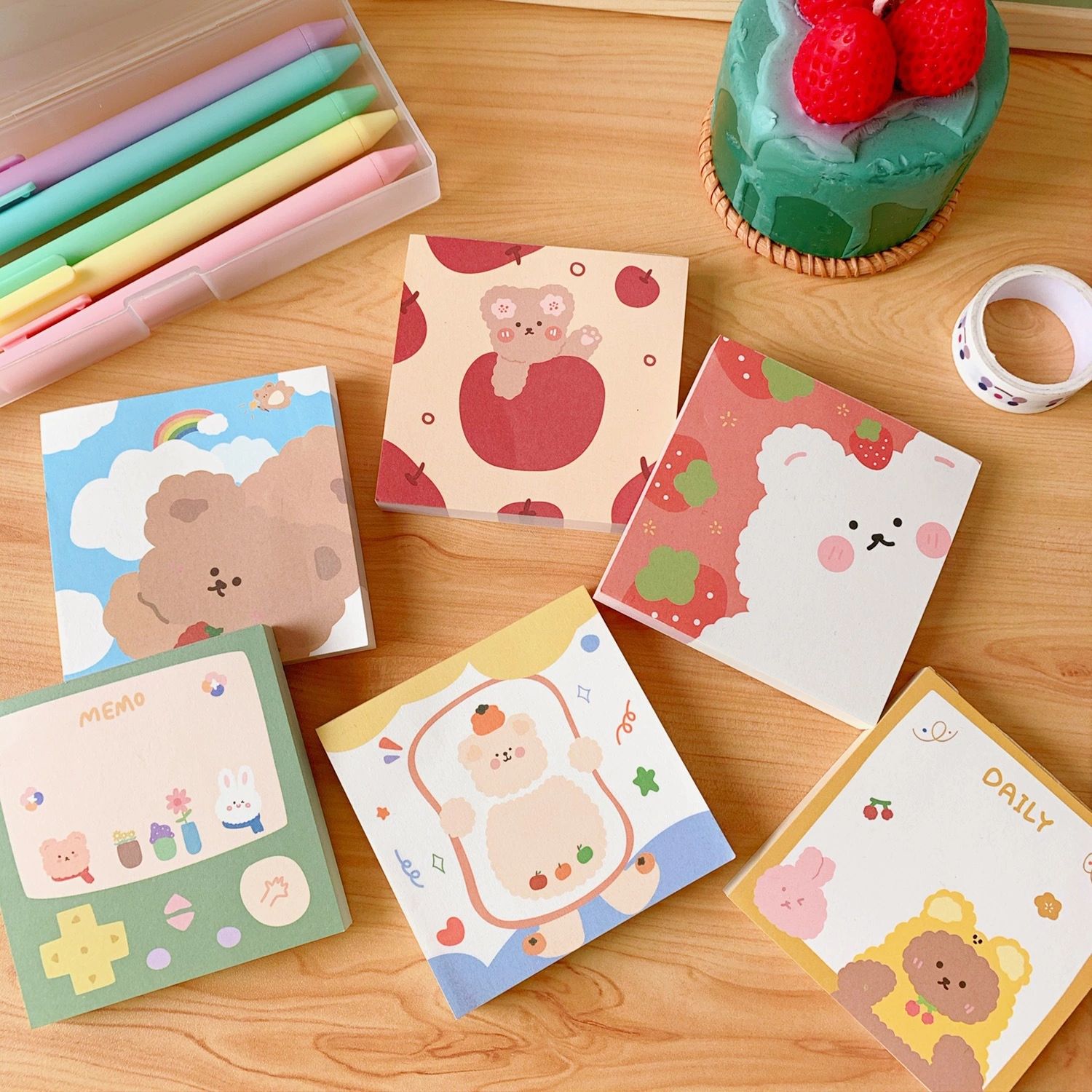 Koreaanse Stijl Cartoon Memo Post It Notes