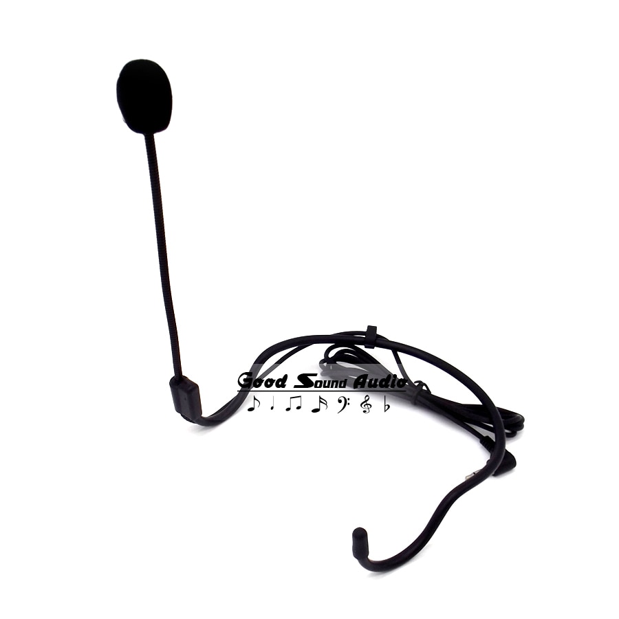 3.5mm Plug Wired Condenser Headworn Headset Microphone Earhook Headband Mic For Wireless Karaoke Teaching Megaphone PC Interview