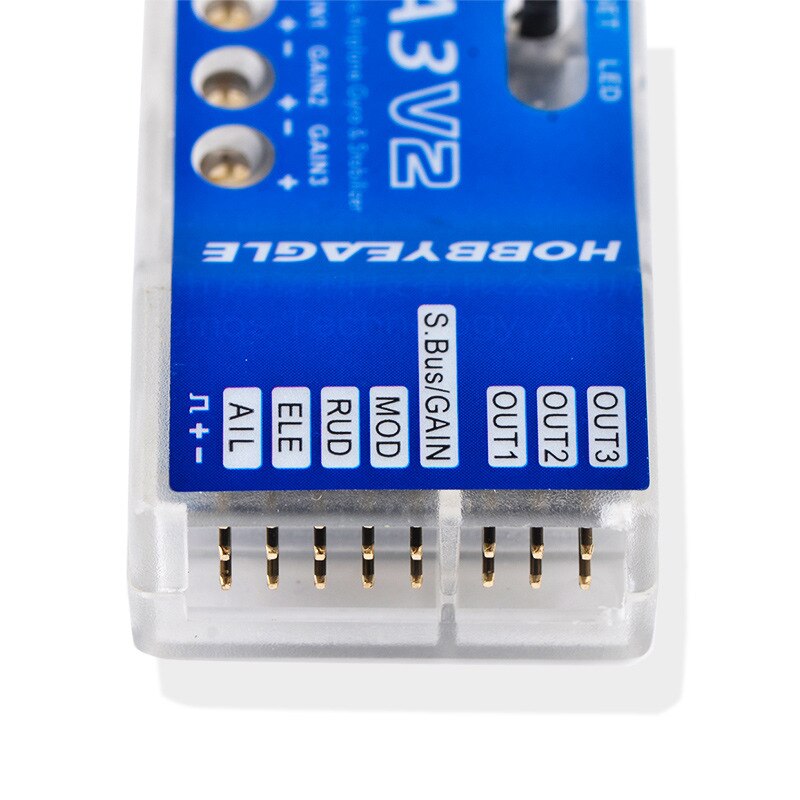 A3V2 Fixed Wing Flight Control Aeroplane Flight Controller Stabilizer 3 Axis Gyroscope Balance F3P KT Aircraft ,for RC Airplane