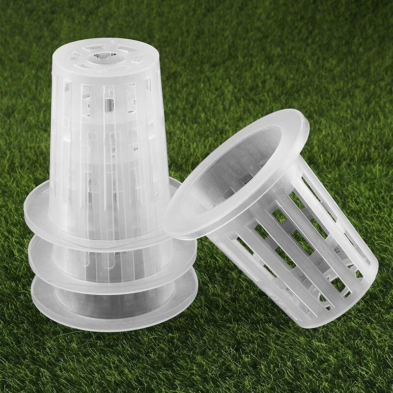 100Pcs Hydroponic orchid Slot Net Pot Slotted Mesh Net Cup Soilless Culture Vegetable Net Pots Baskets Cups orchid Pots