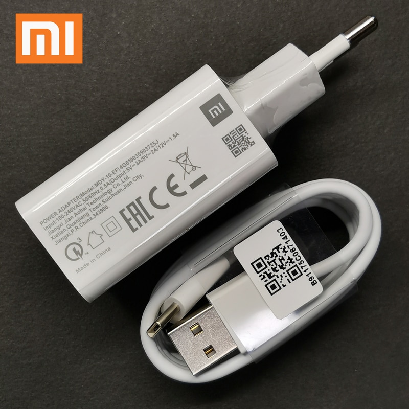 Xiaomi-cargador rápido tipo C para móvil, adaptador de carga rápida de 18W, para Xiaomi Redmi Note 9 9S, Mi 9, 10, 9T, Poco F2 Pro, X2, X3, Redmi Note 7, 8, 9 Pro