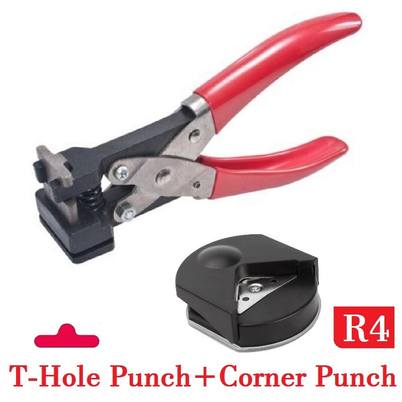 Perforadora de ranura en forma de T para teléfono móvil, alicates de corte de papel, PVC, plástico, tarjeta de identificación, Perforadora de película Tipo T: T add Corner