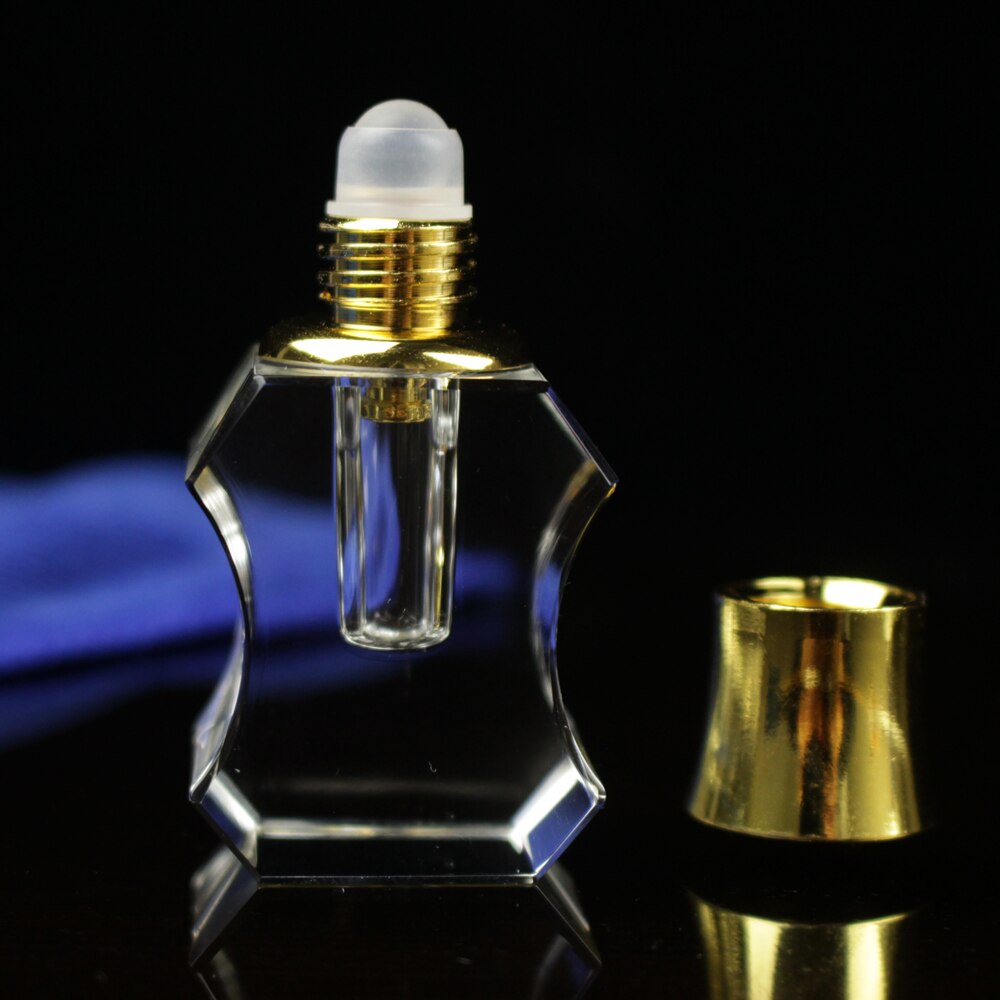 2 ml Draagbare Arabisch Crystal Essentiële Olie Parfum Lege Fles met Roller top