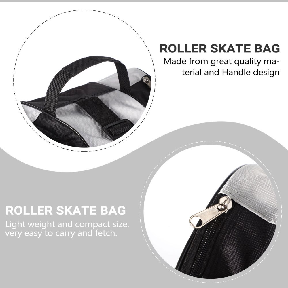 1PC Roller Storage Pouch Practical Roller Bag Simple Bag (Black)