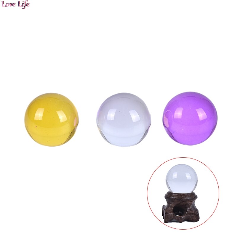 30mm Crystal Ball Quartz Glass Transparent Ball Spheres Glass Ball Photography Balls Crystal Craft Decor Feng Shui