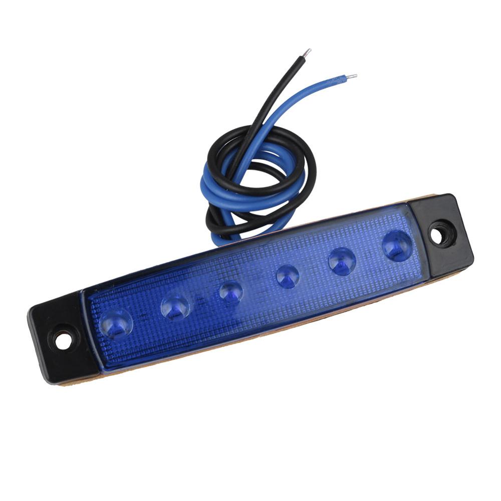 Lastbil led 24v trailer lygter 6 led bag bagside markeringslys baglygter blå lastbil lastbil led lys