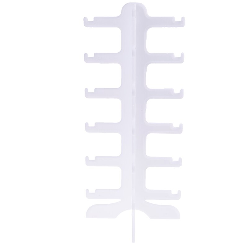 1pc plast 6 par glasögon ram stativ glasögon solglasögon display hållare hylla smycken klädtillbehör organisatör