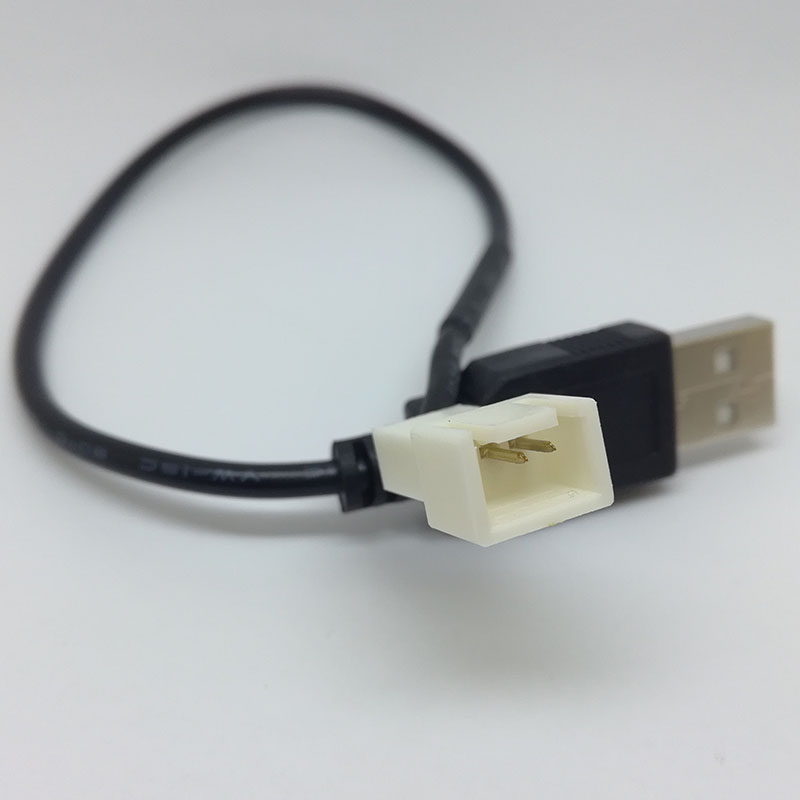 10pcs USB A male to Fan 2pin 3-Pin 3pin Adapter Cable for 5V