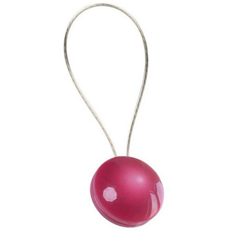 Gardinhållare enkel cat-eye resin magnet gardin spännen hem tieback europeisk rund form fönster gardiner tillbehör: Rosröd