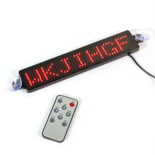 12V Car LED Programmable Sign Moving Scrolling Message Display Board Screen: Red