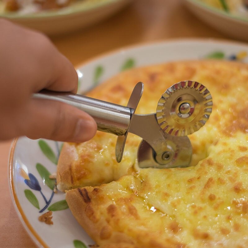 Edelstahl Pizza messer Cutter backen zubehör Teig ... – Grandado Edelstahl Pizza messer Cutter backen zubehör Teig ... – Grandado