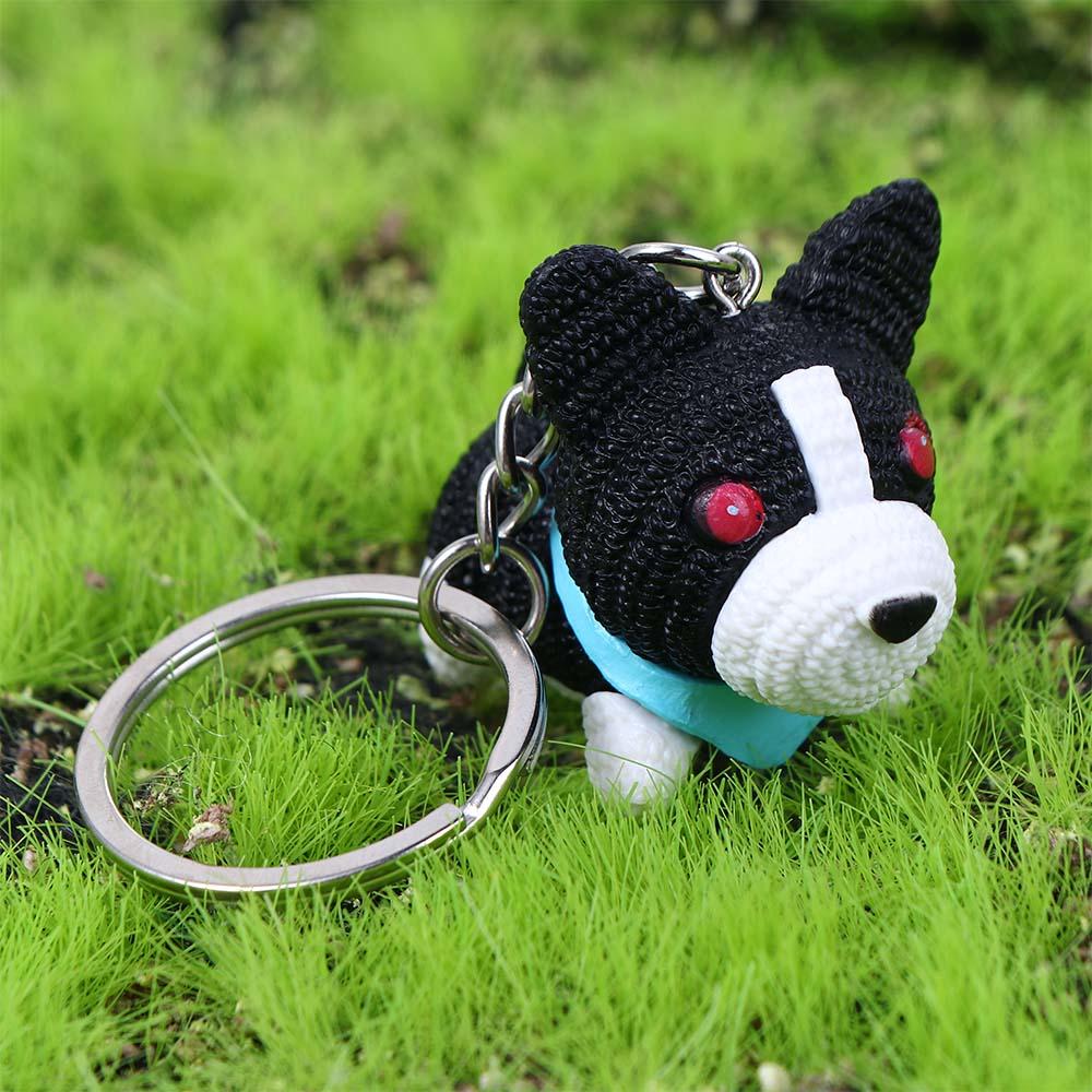 Accesorios interiores para bolsa, accesorios para llaves, bolsa de lana para perros, adornos, llavero de mascota para perro, colgante para bolso, llaveros de muñecos para perros