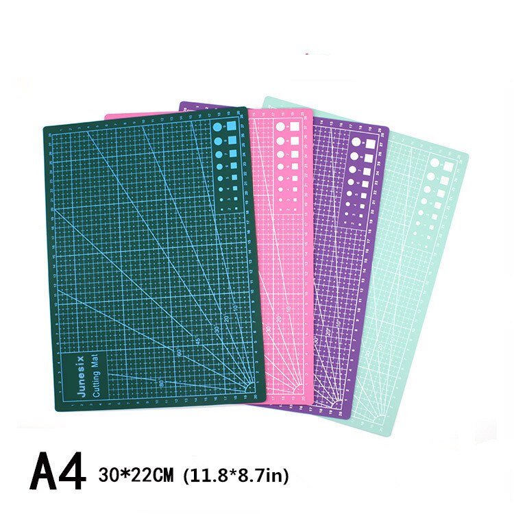 Self Healing Cutting Mat A4 A3 Siz 3mm Double Sided Non-Slip Gridded Rotary Board for Art Craft Sew Quilt Scrapbook PVC