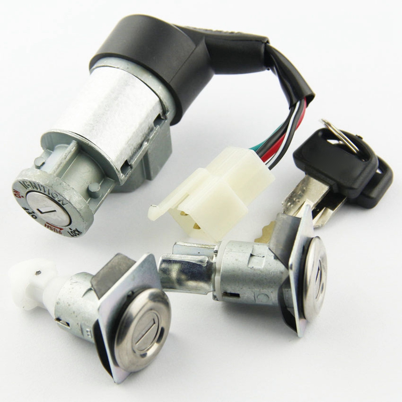 Auto-onderdelen Elektrische Deurslot Contactslot Past Voor Honda CH80 Elite 1985-2007 Contactslot Lock Set 35010-GV4-901
