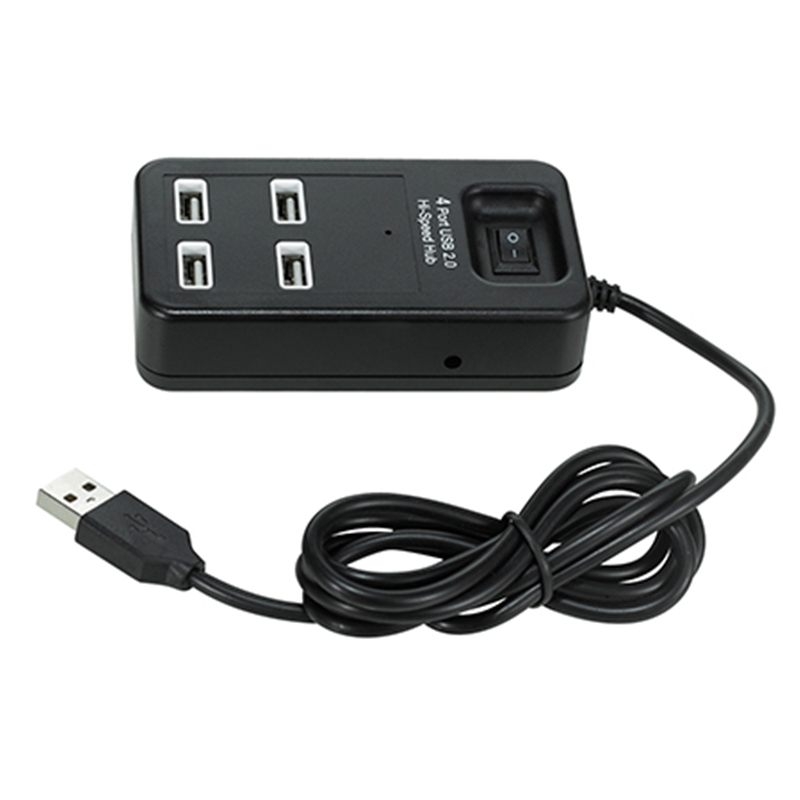 4 puertos USB Splitter expansión de alta velocidad multifunción 2,0 Centro de Extensión adaptador para escritorio PC Laptop