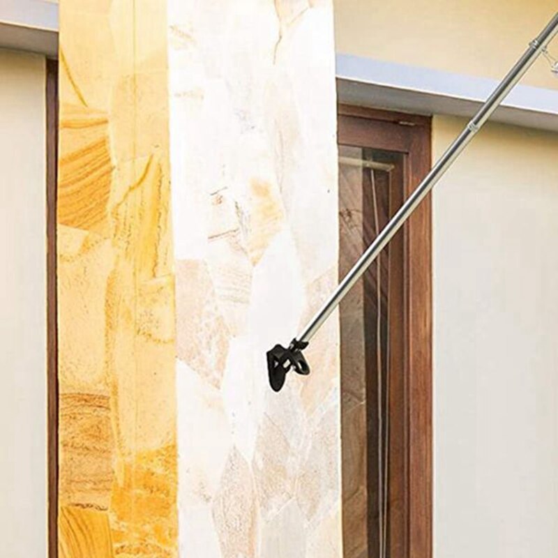 Supporto per asta bandiera staffa di montaggio per asta bandiera a doppia posizione per staffa di montaggio per asta bandiera in alluminio acciaio casa