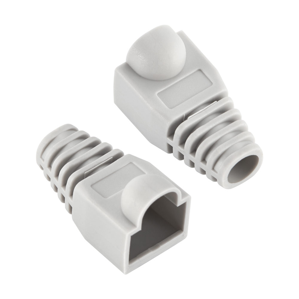 Blandet farve cat 5e cat 6 rj45 ethernet netværkskabel trækaflastningskapper kabelstik stikdæksel