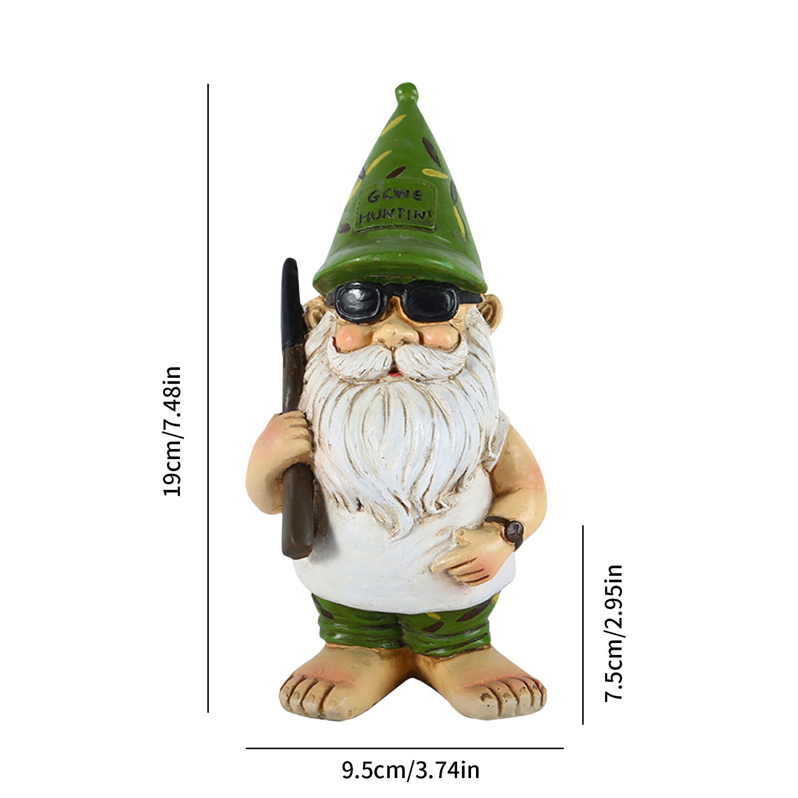 Kerst Tuin Gnome Standbeeld Hars Ambachten Standbe Grandado