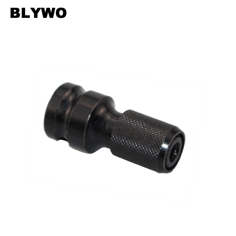 Quick Release 1/2 Inch Square Drive to 1/4 Inch Hex Female Socket Adaptor Conversion for Impact and Ratchet Wrench