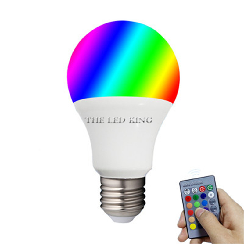Ampoule LED RGB E14 de 3W, 5W, 10W, 15W, 85-265V, variable, avec télécommande IR, 16 couleurs: changeant / 4W