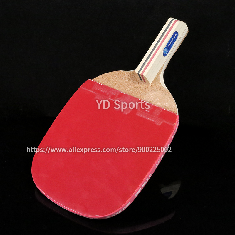 Table Tennis Racket Wood Pingpong Racket Paddle De Table Sport Fitness Ping Pong Raquete Tenis De Mesa Tenergy Padel: striped handle