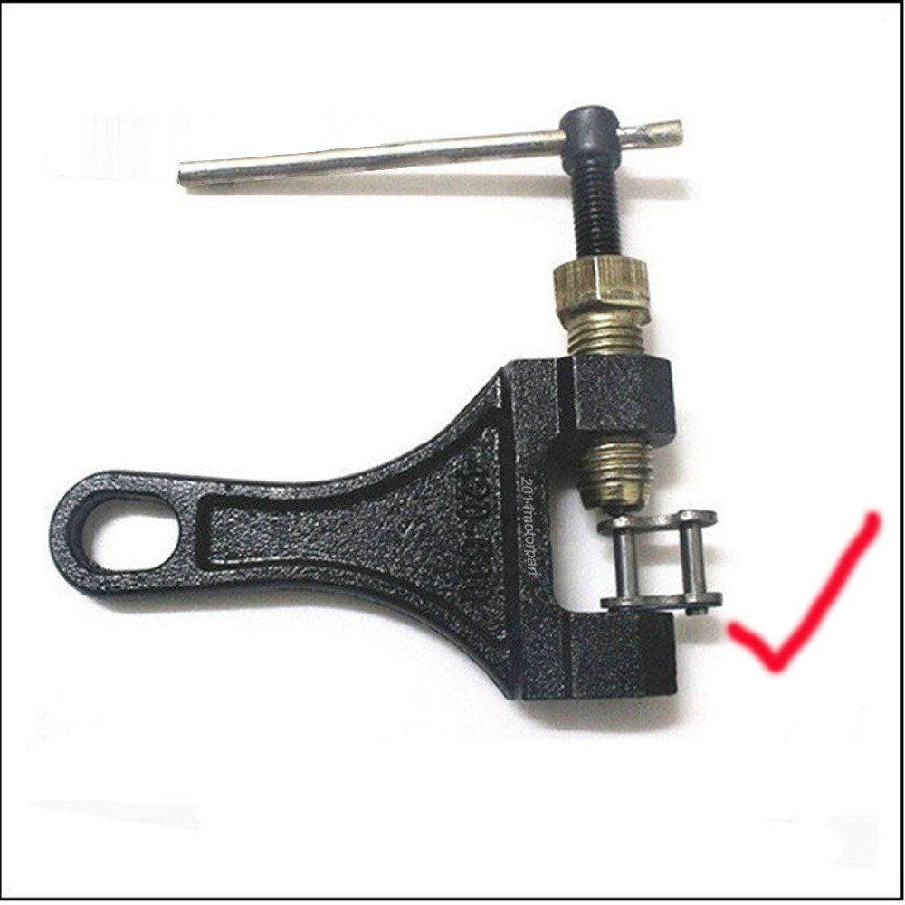 1pcs Motorcycle Chain Link Remove Hard Disk Breaker Separator Dirt Tool Bike 420-530 Chain Breaker bicycle