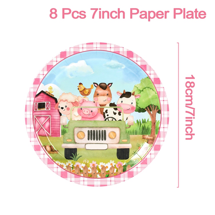 Roze Boerderijdieren Wegwerp Servies Boerderij Thema Verjaardagsfeestje Decor Kinderen 1e Verjaardag Meisje Feestartikelen Baby Shower: Deep Sapphire
