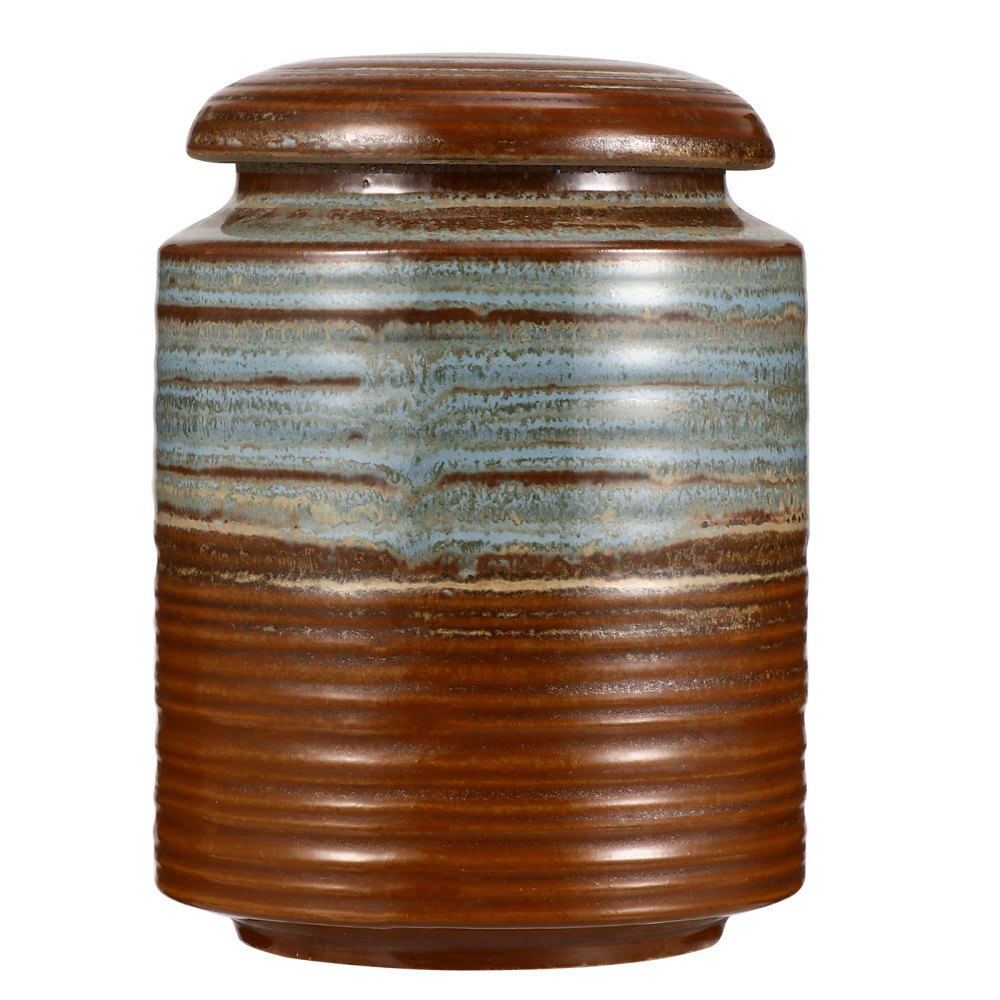 1 Pc 250 Ceramic Honey Pot Multipurpose Storage Jar Insect-proof Grains Jar: Brown
