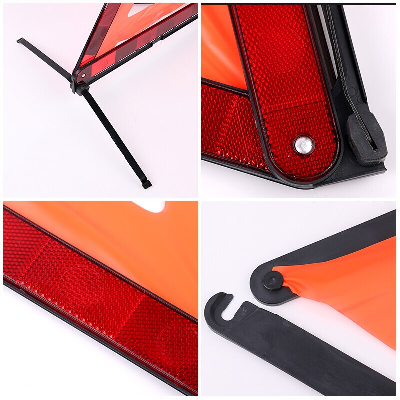 Car Reflective Triangle Tripod Emergency Warning Sign Vehicle Stop Sign Night road safety warning tripod reflective accessories