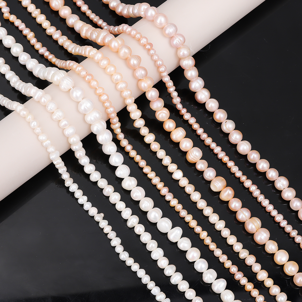 10 stk. naturlige ferskvandsperler barok uregelmæssige perler til gør-det-selv elegant smykkefremstilling øreringe armbånd halskæde tilbehør