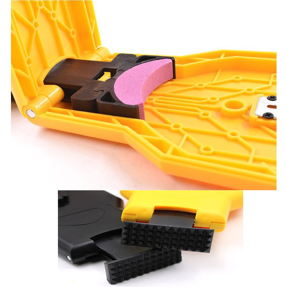 Chainsaw Teeth Sharpener Portable Sharpen Chain Saw Bar-Mount Fast Grinding Sharpening Chainsaw Chain Woodworking Tools