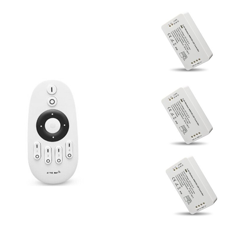 2.4G WWCW Controller,DC12V/DC24V,CCT and Brightness Adjustable,for CCT LED Strips,Spotlights,Rigid Bar light,Linear lights,Panel