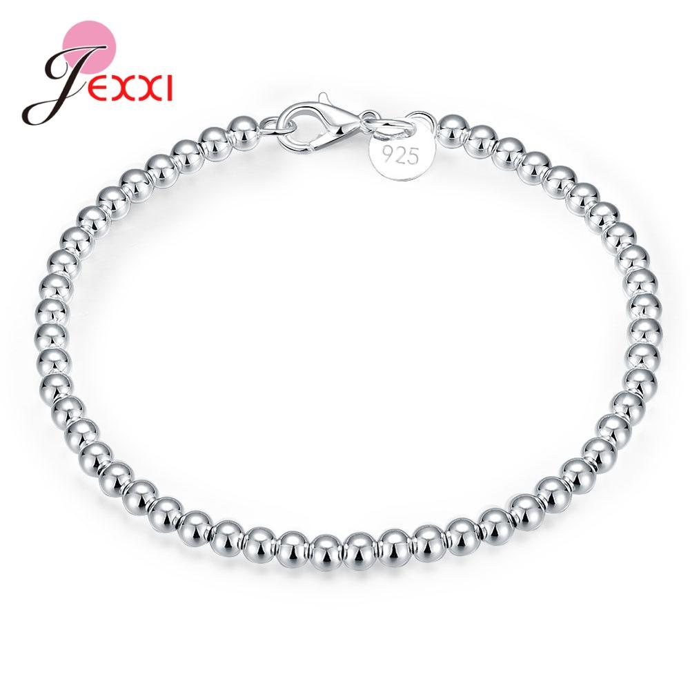 Aankomst Vrouwen Meisjes Mode 925 Sterling Zilveren Kralen Armbanden & Bangles Met Kreeft Trendy Bruiloft Sieraden Hand Sieraden