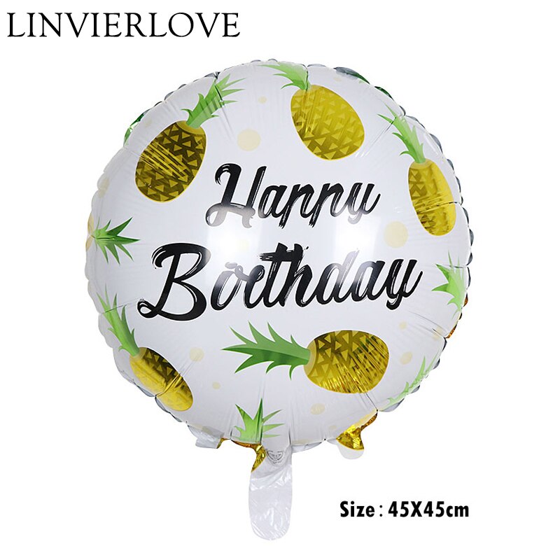 1pcs Large Cactus Tree Helium Foil Balloons Pineapple Watermelon Decorations Tropical Plants Party Inflate Fruit Air Balloons
