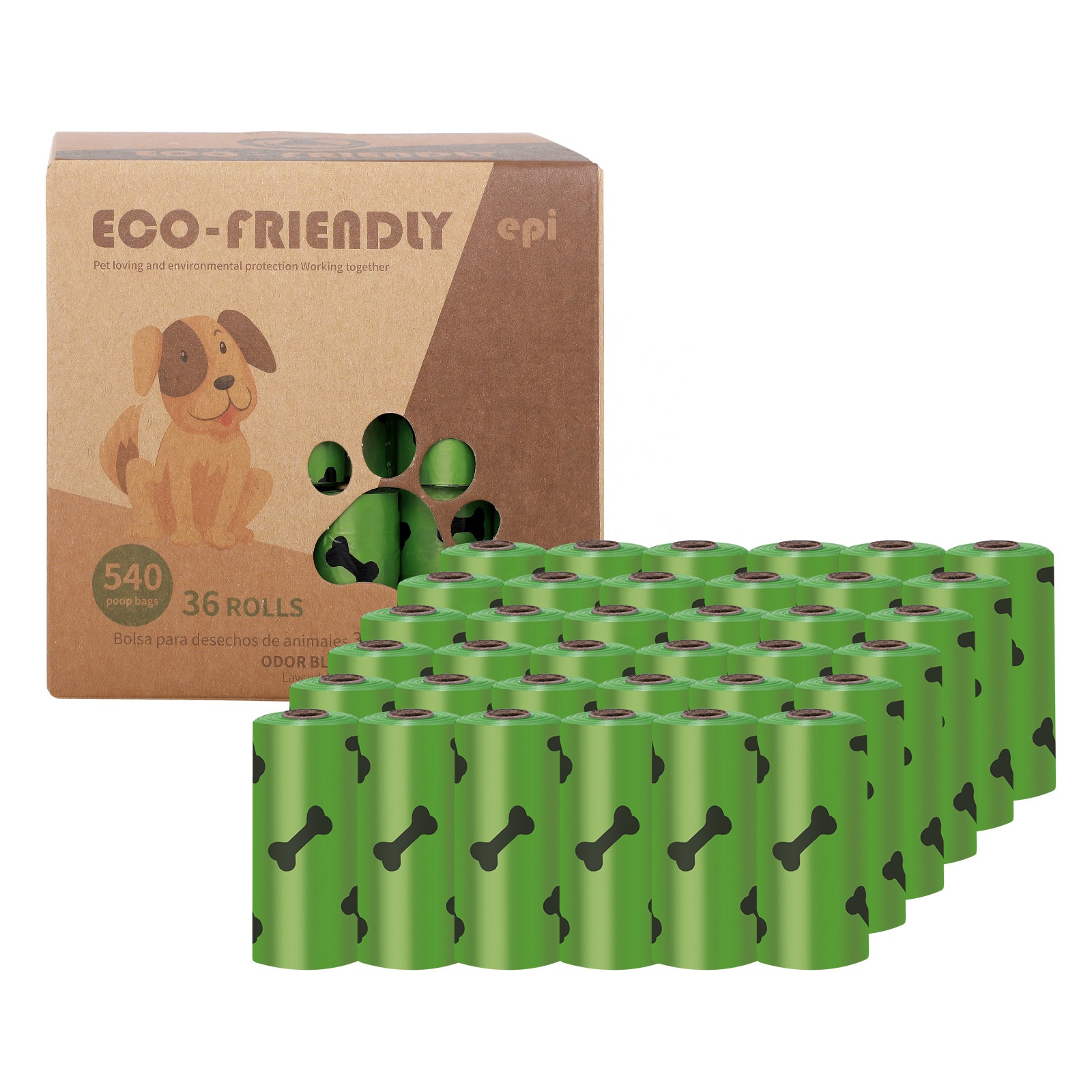 Custom Eco Friendly Biodegradable Compostable Poo Waste Bags For Pet Dogs Poop Bags