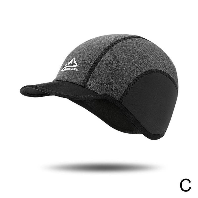 Berretto da ciclismo invernale cappello antivento per protezione dell'orecchio MTB strada bicicletta bicicletta cavalcare in esecuzione sport tutto'aria aperta scaldino da sci cappello unisex: C