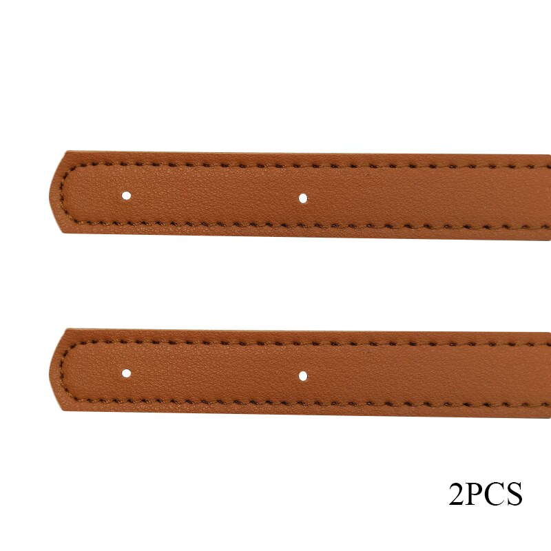 2Pcs 60cm Bag Belt Detachable PU Leather Handle Women Shoulder Bag Strap DIY Replacement Accessories Handbag Handle Strap Band