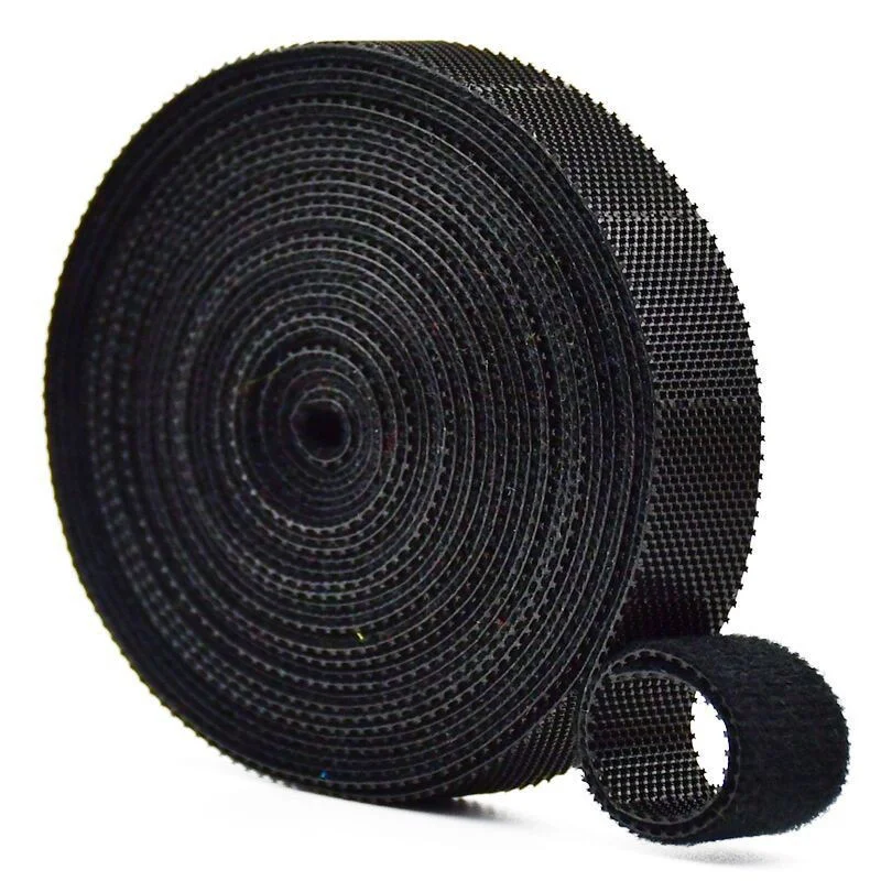 5M/Roll Reusable Fastening Tape Cable Ties Double Side Adhesive Hook and loop Strips Cable Management Tape 10/15/20/30/38/50mm: 15mm / WHITE